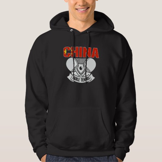 China Ping Pong Chinese Table Tennis Team Suppor Hoodie (Vorderseite)