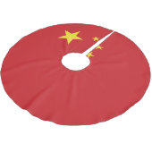 China Polyester Weihnachtsbaumdecke (Schrägansicht)