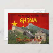 CHINA POSTKARTE (Vorne/Hinten)