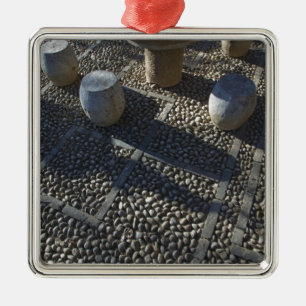 CHINA, Provinz Yunnan, Lijiang. Altstadt, Stein Silbernes Ornament