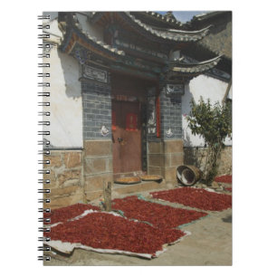 CHINA, Provinz Yunnan, Tianshengying. Trocknen Notizblock