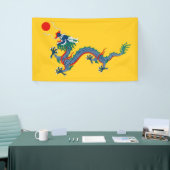 China Qing Dynastie Flag (chinesischer Drache) (as Banner (Messeveranstaltung)