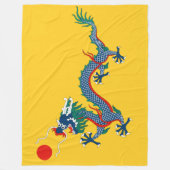 China Qing Dynastie Flag (chinesischer Drache) (as Fleecedecke (Vorderseite)
