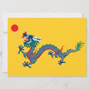 China Qing Dynastie Flag (chinesischer Drache) (as Karte