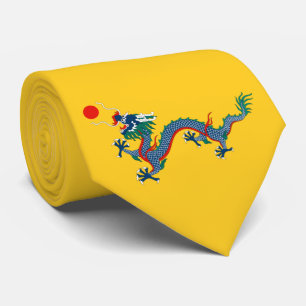 China Qing Dynastie Flag (chinesischer Drache) (as Krawatte
