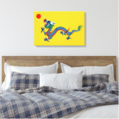 China Qing Dynastie Flag (chinesischer Drache) (as Leinwanddruck (Insitu (Schlafzimmer))