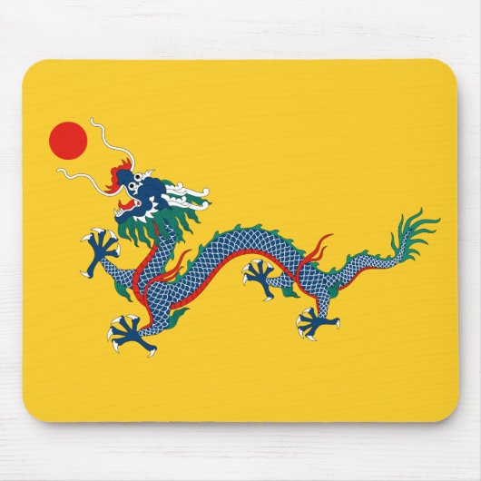 China Qing Dynastie Flag (chinesischer Drache) (as Mousepad (Vorne)