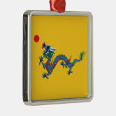 China Qing Dynastie Flag (chinesischer Drache) (as Ornament Aus Metall (Rechts)