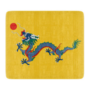 China Qing Dynastie Flag (chinesischer Drache) (as Schneidebrett