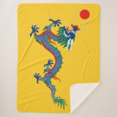 China Qing Dynastie Flag (chinesischer Drache) (as Sherpadecke (Vorderseite)