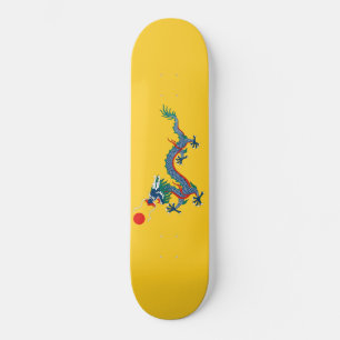 China Qing Dynastie Flag (chinesischer Drache) (as Skateboard