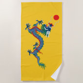China Qing Dynastie Flag (chinesischer Drache) (as Strandtuch (Vorderseite)