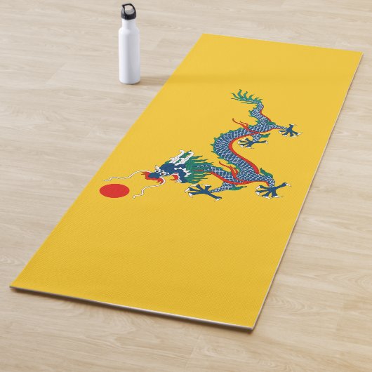China Qing Dynastie Flag (chinesischer Drache) (as Yogamatte (Beispiel)