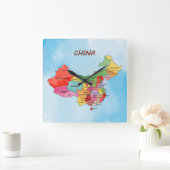 China Quadratische Wanduhr (Zuhause)