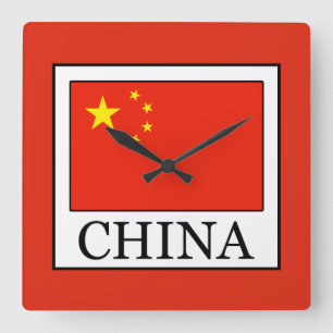 China Quadratische Wanduhr