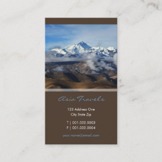 China-Reise-Foto Tibets Qomolangma Mt Everest Visitenkarte