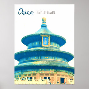 China Reise Tempel des Himmels Poster