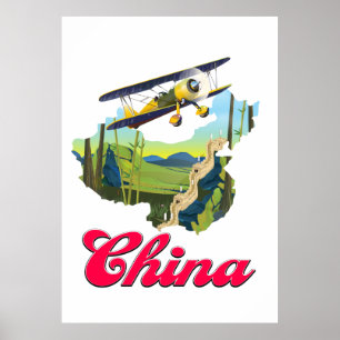 China-Reisekartenposter Poster