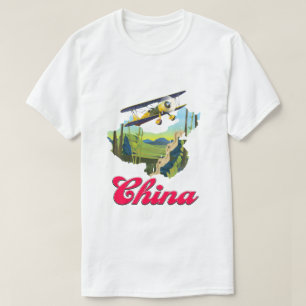 China-Reisekartenposter T-Shirt