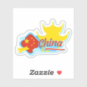 China Reisen Vinyl Sticker (Blatt)