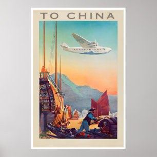 China-Reiseplakat Chinesische Kunst Welt Reisender Poster