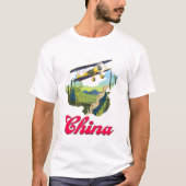 China Reiseplakat T-Shirt (Vorderseite)