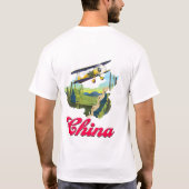 China Reiseplakat T-Shirt (Rückseite)
