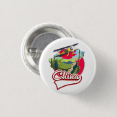 China Reiseplan Logo Button (Vorne & Hinten)