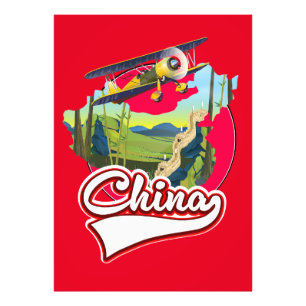 China Reiseplan Logo Fotodruck