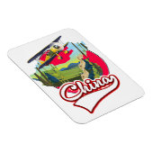 China Reiseplan Logo Magnet (Rechte Seite)