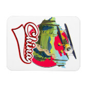 China Reiseplan Logo Magnet (Horizontal)