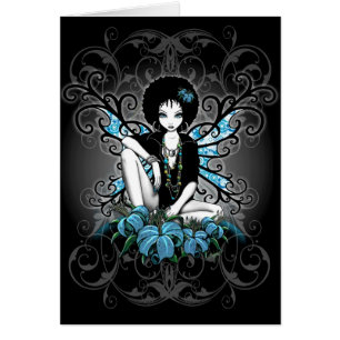 "China-" Retro aquamarine Lilienen-feenhafte