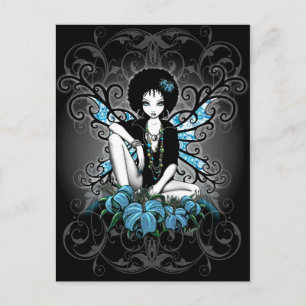 China Retro Lilly Fantasy Postcard Postkarte