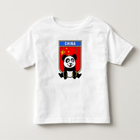 China Rings Panda Kleinkind T-shirt (Vorderseite)