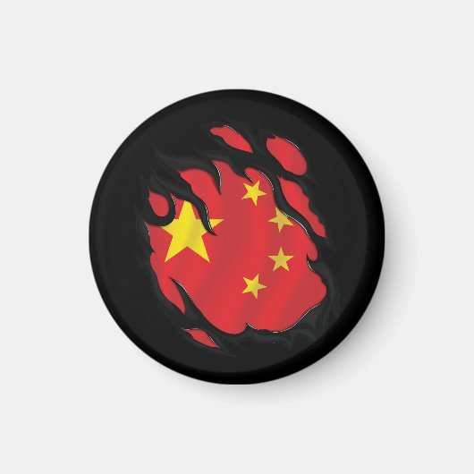 China-Rippfahne Magnet (Vorne)