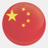 China-Round-Icon-Markierung Runder Aufkleber (Vorderseite)
