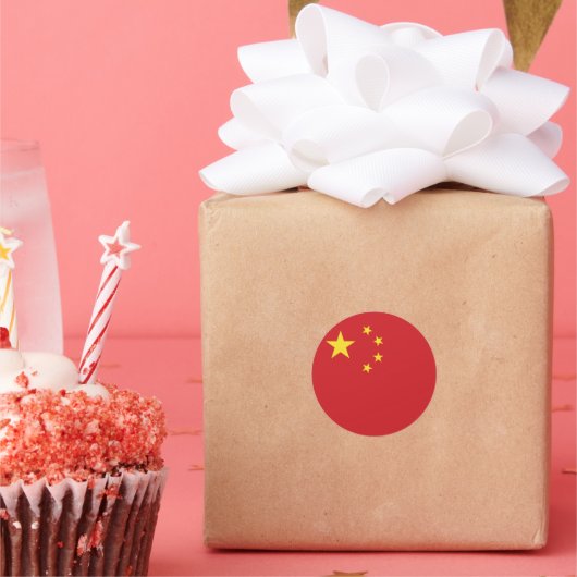 China Runder Aufkleber (Party)