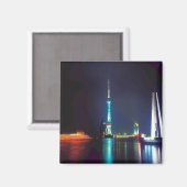 China Shanghai Oriental Pearl Tower Magnet (Vorderseite/Rückseite)