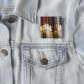 China, Shanghai. Pinsel Chenghuang Miao Button (Beispiel)