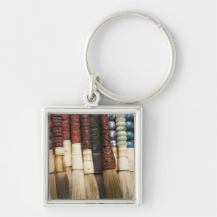 China, Shanghai. Pinsel Chenghuang Miao Schlüsselanhänger