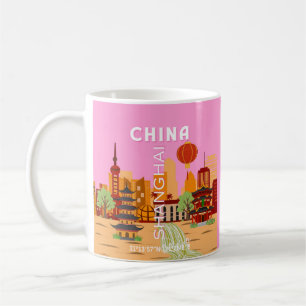 China Shanghai Reise Kunst Kaffeetasse