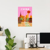 China Shanghai Reise Kunst Poster (Heimbüro)