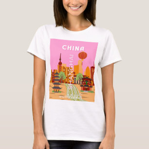 China Shanghai Reise Kunst T-Shirt