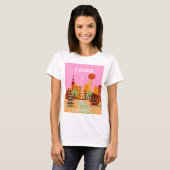 China Shanghai Reise Kunst T-Shirt (Vorne ganz)