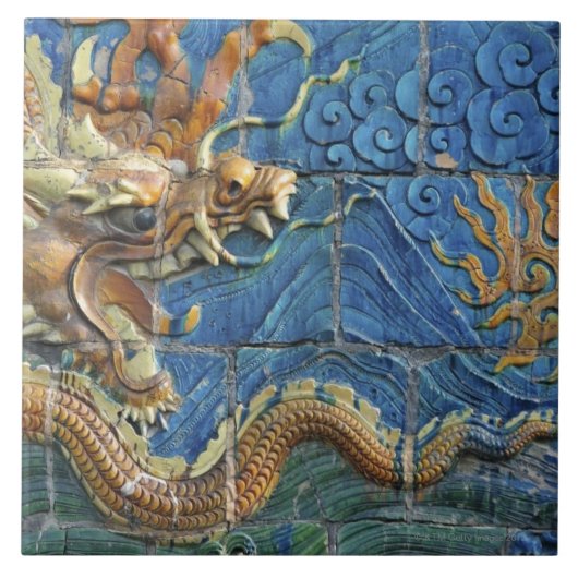 China, Shanxi, Datong, Wand von neun Drachen Fliese (Vorderseite)