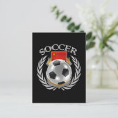 China Soccer 2016 Lüftergetriebe Postkarte (Stehend Vorderseite)