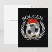 China Soccer 2016 Lüftergetriebe Postkarte (Vorne/Hinten)