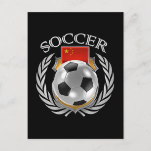 China Soccer 2016 Lüftergetriebe Postkarte