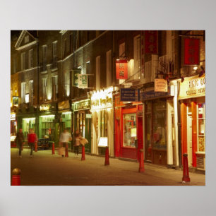China, Soho, London, England, Vereinigtes Königrei Poster