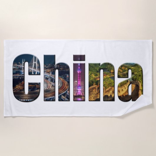 China Strandtuch (Vorderseite)